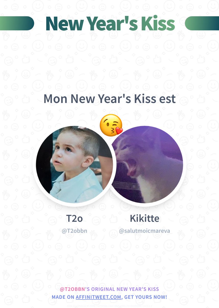 T2obbn's tweet photo. ✨ New Year's Kiss

Je te prépare mon dernier baiser de l'année et le premier de l'année suivante salutmoicmareva !🙈😍
Et toi, qui vas-tu embrasser à minuit ?

➡️ https://t.co/tr9ZmGo3vx https://t.co/ERtNksXv7L