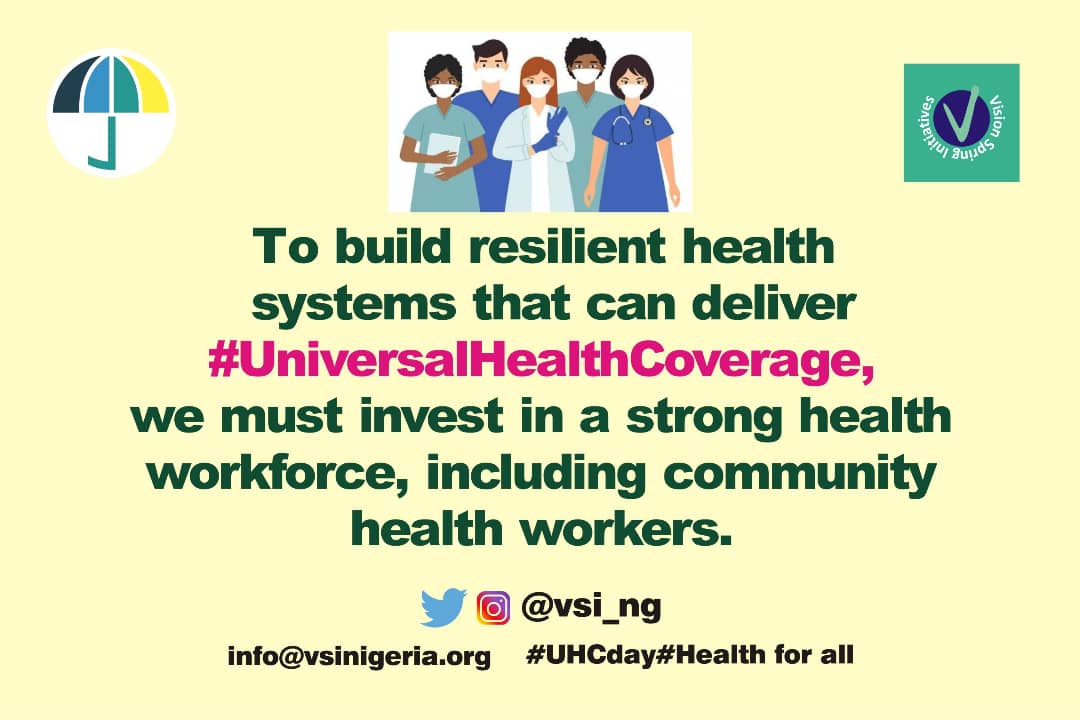VSI_ng's tweet photo. Today is Universal Health Coverage Day and we affirm that everyone, everywhere deserves quality, accessible and affordable healthcare services. 

#universalhealthcoverage for all 
#UHCDay2021
#ComprehensiveSRHR 
#InclusiveSRHR 
#WeLeadNigeria 
#WeLeadOurSRHR https://t.co/Px5kpJe6bS