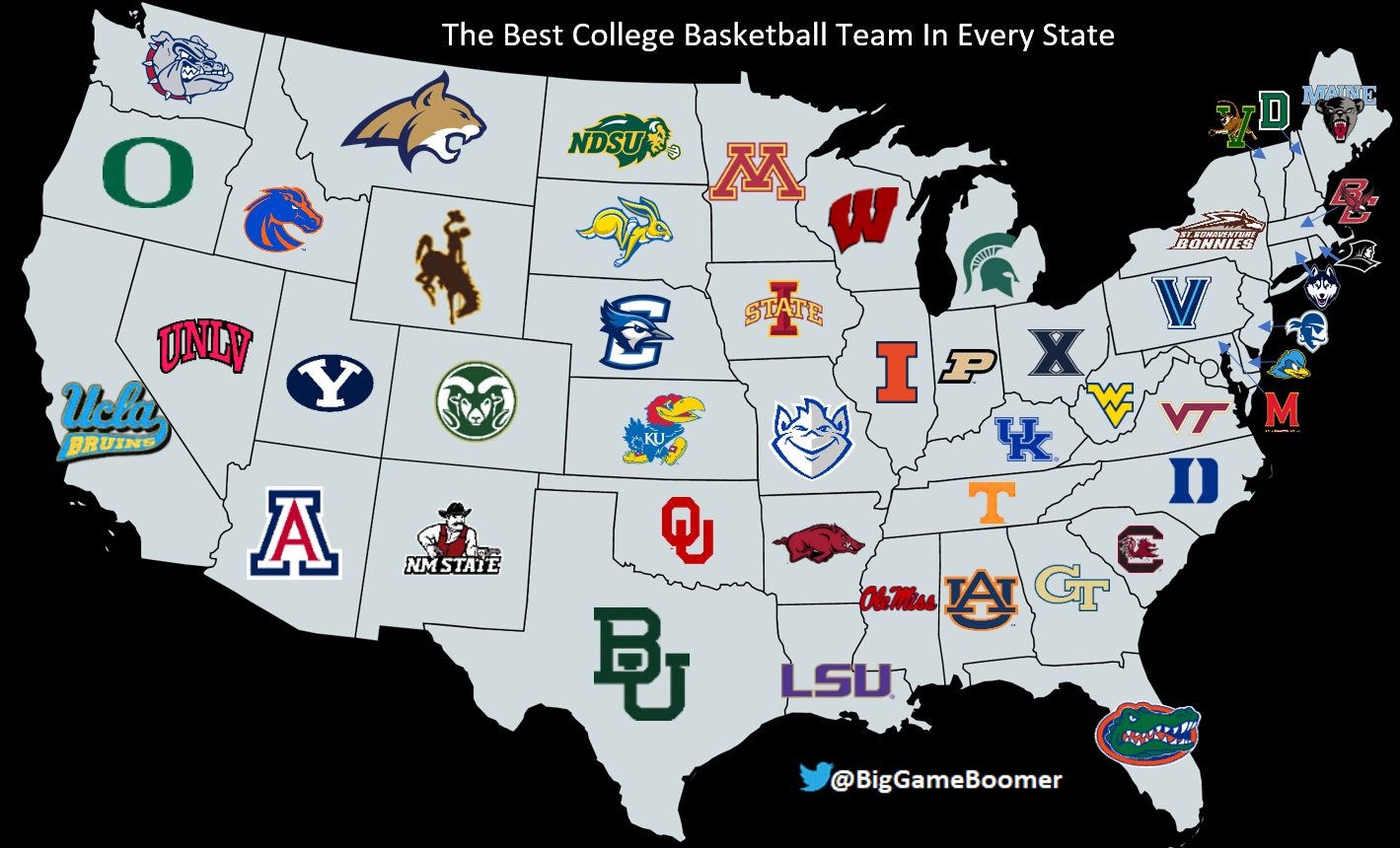 Big Game Boomer on X: Top 25 Greatest College Basketball Programs