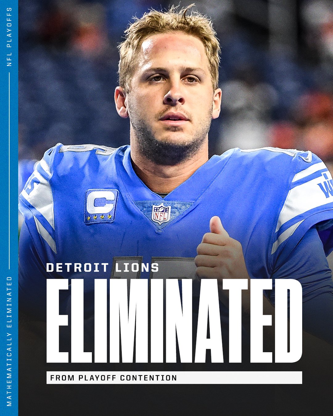 NFL On ESPN The Detroit Lions Have Officially Been Eliminated From