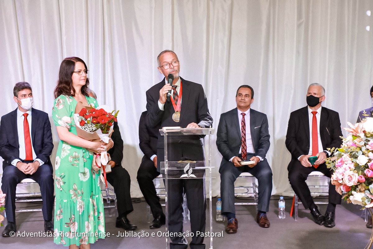 AdventistasARF's tweet photo. Quantas emoções em uma tarde! Cerimônia Especial de Jubilação do pastor Josimir Nascimento. Momentos de celebrarmos as vitórias ao longo do ministério pastoral. https://t.co/MI4D4AIYHX