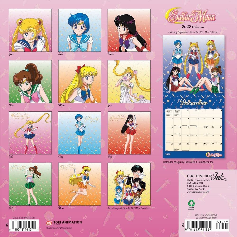 The Sailor Moon 2022 Calendar is on sale for $13 today!Pick one up for your...