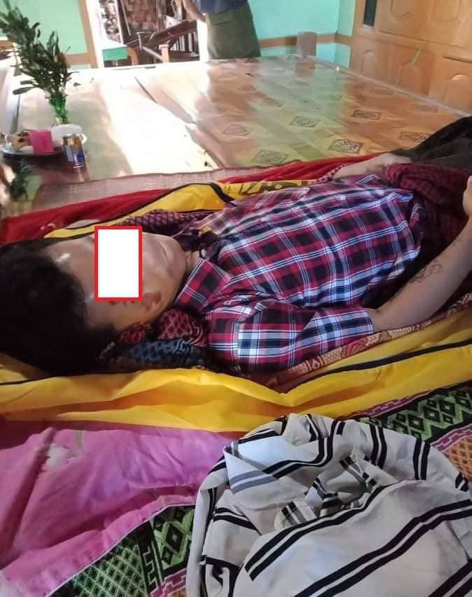 tw//death MgMoeKaung, 21, and MgYazarMinHtun, 17, were unjustly SHOT DEAD by military terrorists and Pyusawhti thugs for not stopping the motorbike in MyinSi village in Shwebo town, Sagaing Region at 8pm on Dec11. #Dec12Coup  #WhatsHappeningInMyanmar