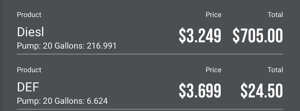 BruceAllmiighty's tweet photo. DEF costing more than diesel is wild as hell 🥴🥴🥴 https://t.co/0b2NE6fDDX