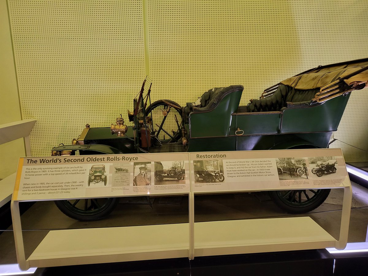 SC0lin's tweet image. Did not know that the World's Second Oldest Rolls-Royce motor car is exhibited in Glasgow. How fabulous! @edinburgh_rrmc @rollsroycecars