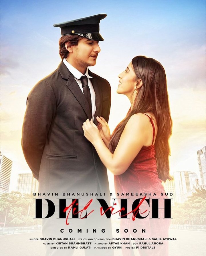 BhavinDiaries's tweet photo. Excited af 🤩🔥
Dil Vich out tomorrow !! ❤️
@asmitabhanusha1 @sameeksha_sud__ 
#bhavinbhanushali https://t.co/JAp9KSIcgO