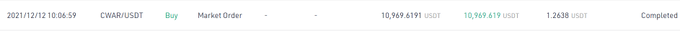 Just added more to my bag of $Cwar https://t.co/mIm7hwoLP4<a href="/tag/bsc"class="tags"><span>#bsc</span></a><a href="/tag/animalia"class="tags"><span>#animalia</span></a><a href="/tag/nft"class="tags"><span>#nft</span></a><a href="/tag/playtoearn"class="tags"><span>#playtoearn</span></a><a href="/tag/nftgame"class="tags"><span>#nftgame</span></a>