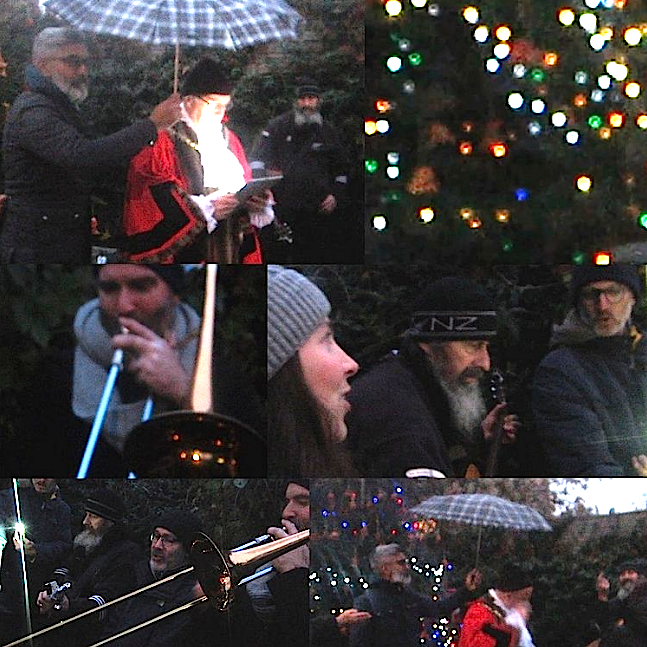 jmccleanclan's tweet photo. Despite rain, lots of fun yesterday 11th Dec. at the #BellendenBigTree #lightingceremony courtesy of @bellbiglunch! Presentation by Southwark Mayor Barrie Hargrove, then lighting up, followed by carols with John + co. Requests were taken … also funds raised for @SouthwarkAsylum https://t.co/gvvPhonn58