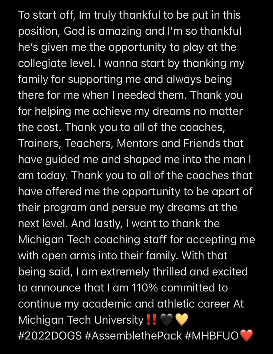 AsherGregory1's tweet photo. 𝟏𝟏𝟎% 𝐂𝐎𝐌𝐌𝐈𝐓𝐓𝐄𝐃…𝐍𝐨𝐰 𝐋𝐞𝐭’𝐬 𝐰𝐨𝐫𝐤.💛🖤 𝟓𝟏𝟕✈️𝟗𝟎𝟔 @MTUFB @TheD_Zone 
#2022DOGS #AssemblethePack https://t.co/ayMDKpJTcz