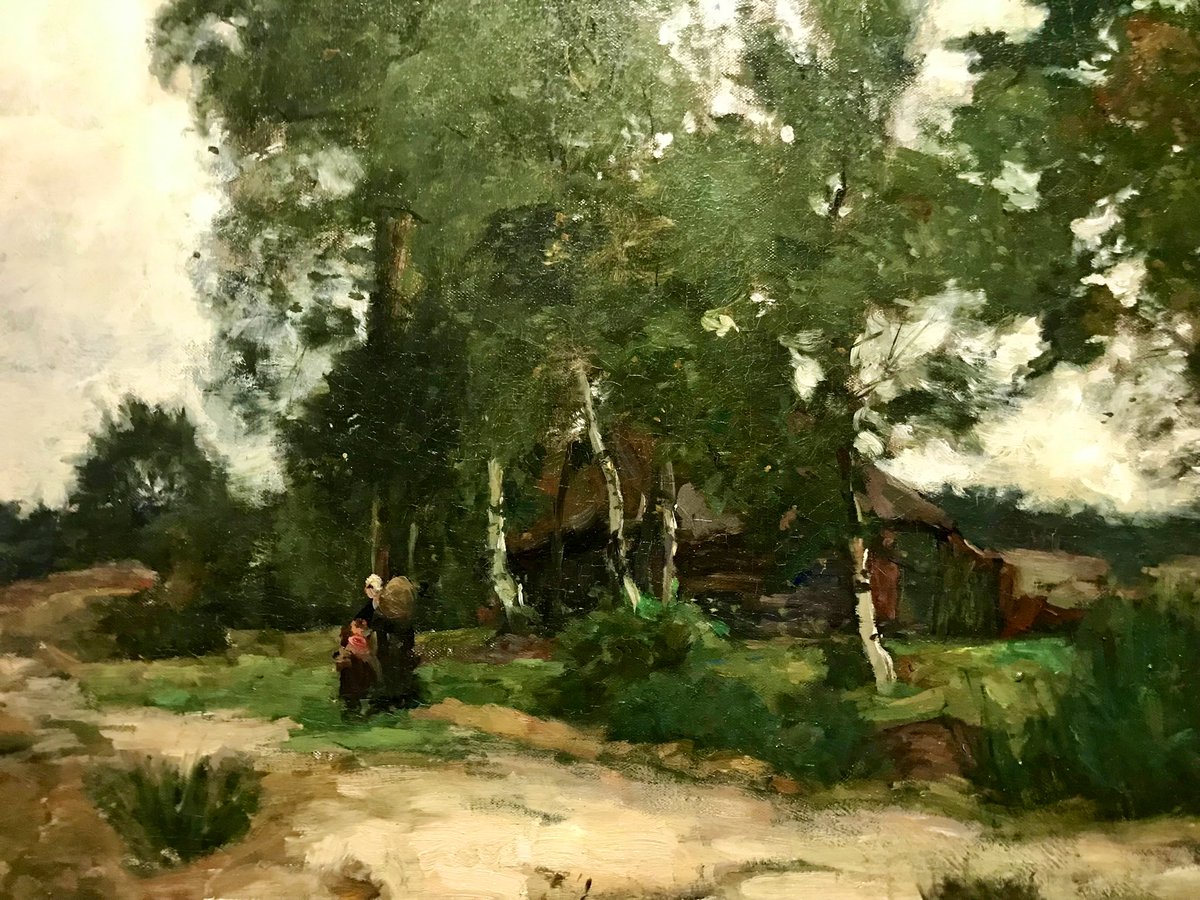 Op de Zoom bij Nunspeet (uitsnede), 1896, Bernard Koldewey, Noord-Veluws #Museum
#art #kunst