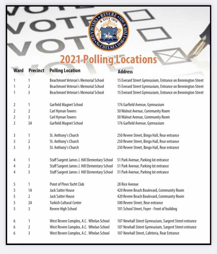 Please vote Tuesday, December 14th!
Bring the Senate seat to Revere!