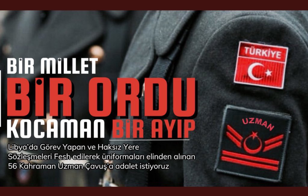 'Selcan Kotan Gülbahar (@selcankotan) on Twitter photo #LibyadaNeOldu #56KahramanUzmÇvş
Bu haksızlıklar ne zaman son bulacak kimse bu şekilde davranamaz vatan evlatlarına artık kadro şart ! #LibyadaNeOldu #56KahramanUzmÇvş
Bu haksızlıklar ne zaman son bulacak kimse bu şekilde davranamaz vatan evlatlarına artık kadro şart !