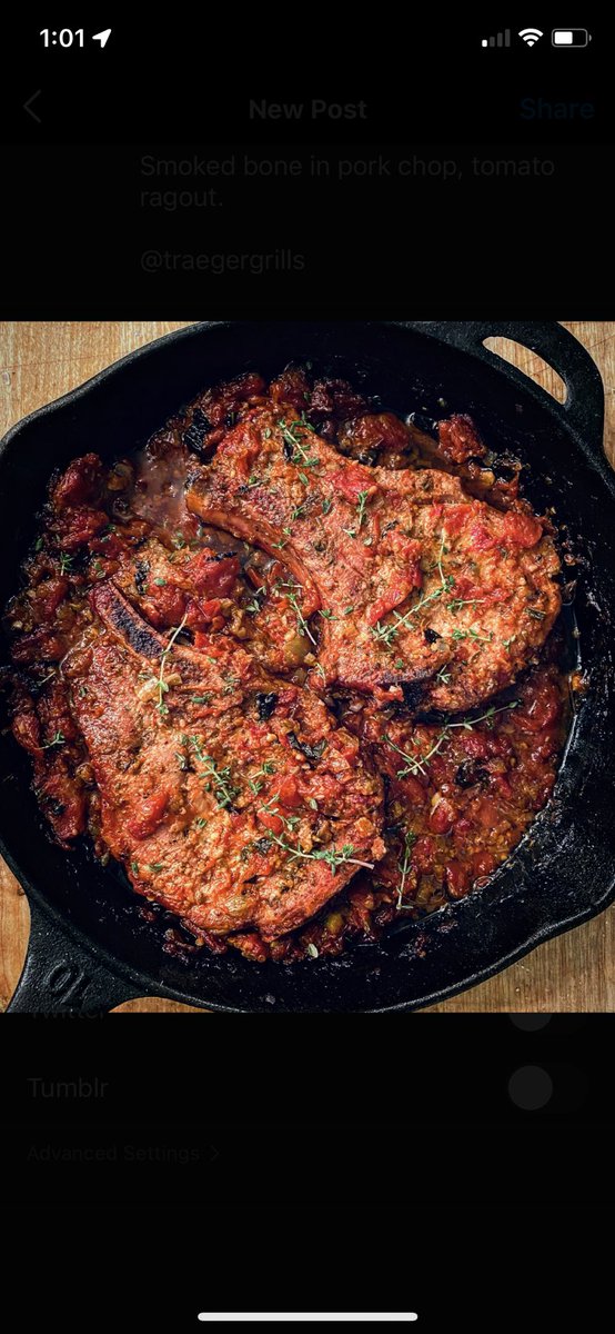 Smoked bone in pork chops <a href="/TraegerGrills/">Traeger Grills</a>