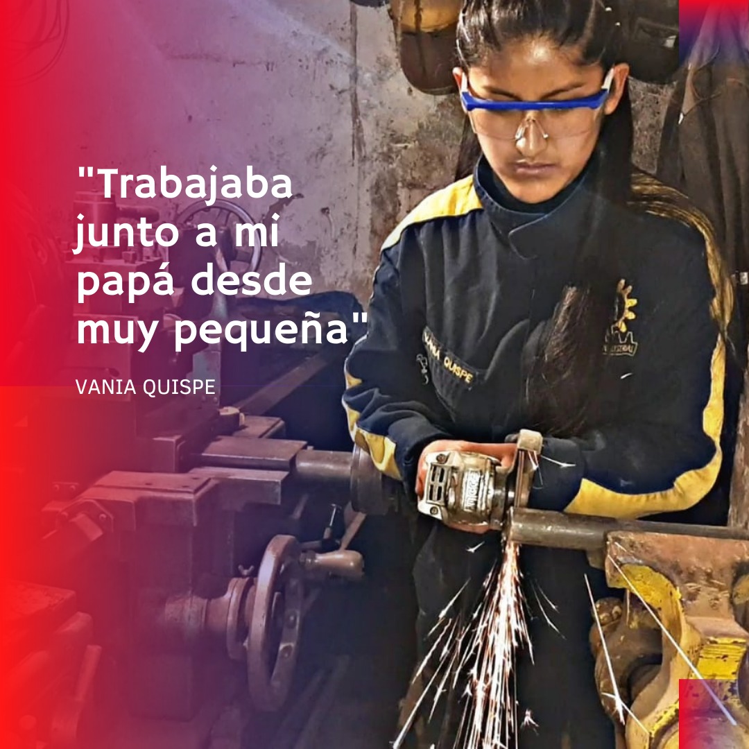 YaeTeInforma's tweet photo. 👩‍🏭❤Vania Quispe, es una joven #mujer apasionada por la #MecánicaIndustrial y por las maquinarias, quien cumplen sus sueños entre fierros y herramientas. Ella nos enseña que ¡La #mecánica no es solo cosa de #hombres! ♀️🛠
⬇️ #NoALosEstereotipos https://t.co/3mN8NKCtYw