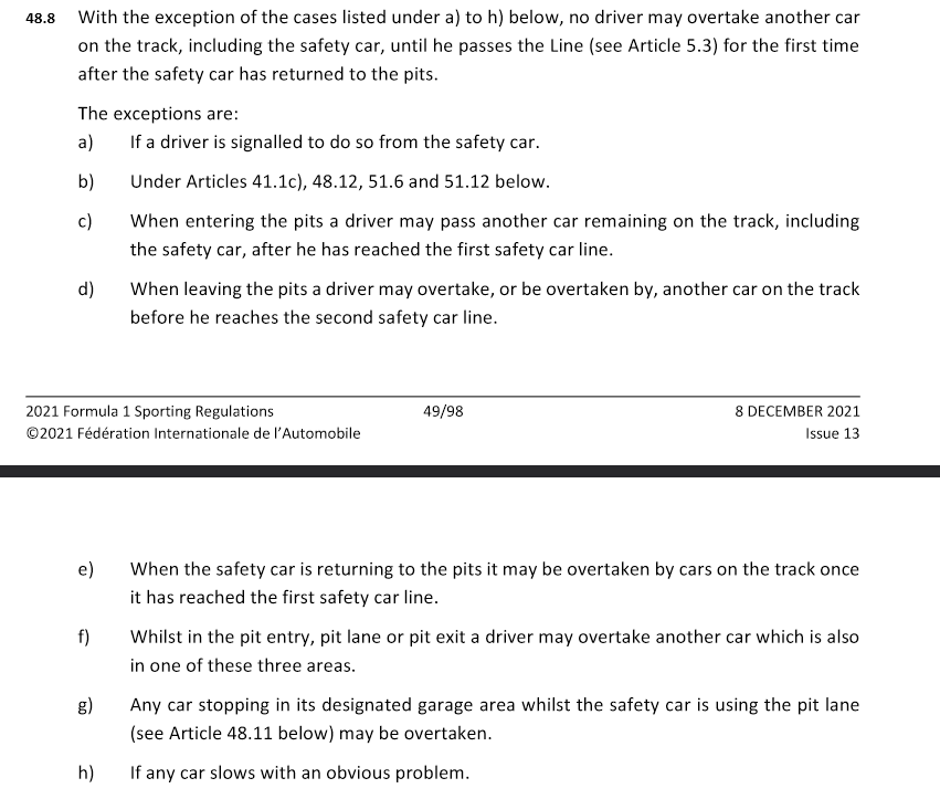 davemasinde's tweet photo. Mercedes are protesting. Alledging breaches of Articles 48.8 and 48.12 of the FIA Sporting Regulations. 
By Race Controllers and Max Verstappen respectively.👇 #FormulaOne https://t.co/YES3JfdxJo