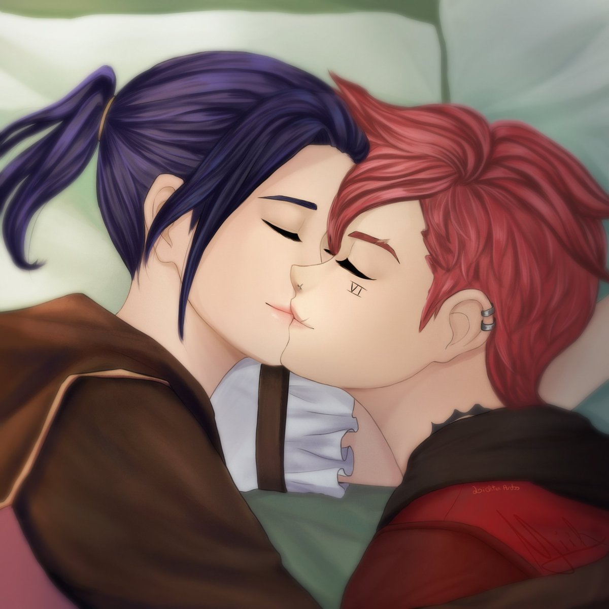 Meu desenho mais recente e também primeira fanart que faço das duas, tenho que praticar ainda como desenhar elas no meu estilo, estranhei muito kkkk
#Arcane #piltoversfinest #Caitvi #vicait