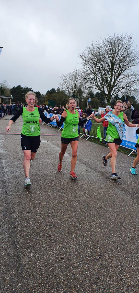 JenBates5's tweet photo. Last Half Marathon of 2021. Challenge completed 1 per month. Great one today celebrating Tinas 100th official half. Great event and well organised @BigCowevents1 #mkwinterhalf ๐ฅ https://t.co/aJSZHlPXPn
