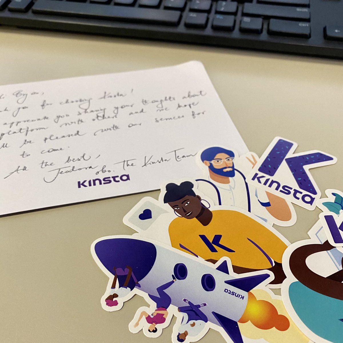 creative_reload's tweet photo. Hand written “Thank You” post card from the @kinsta team has made my day! 

If you’re looking for managed WordPress hosting with the best customer service experience around — this is the one. https://t.co/1wxNbVKWYR