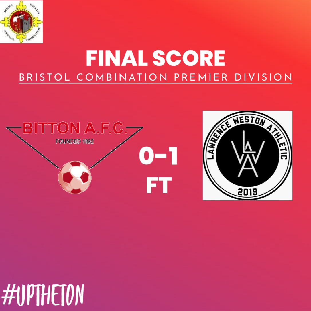 FULL TIME! A hard fought battle between two resilient and physical sides ends in defeat for the Ton, a late goal being the difference.