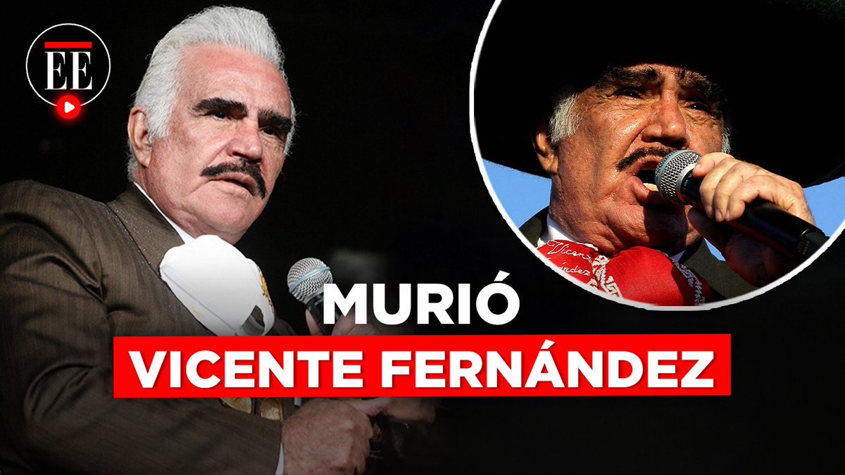 elespectador's tweet photo. #VIDEO Muere Vicente Fernández, ídolo mexicano y figura de la música ranchera.
https://t.co/nA82Yh8eBi https://t.co/QcQTZLmwTl