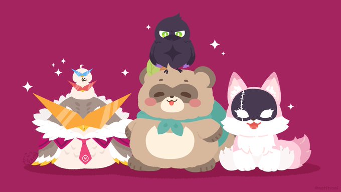 秘密結社holoX?
#Laplus_Artdesu  #Luillust  #こよりすけっち  #さかまた飼育日記   #いろはにも絵を 