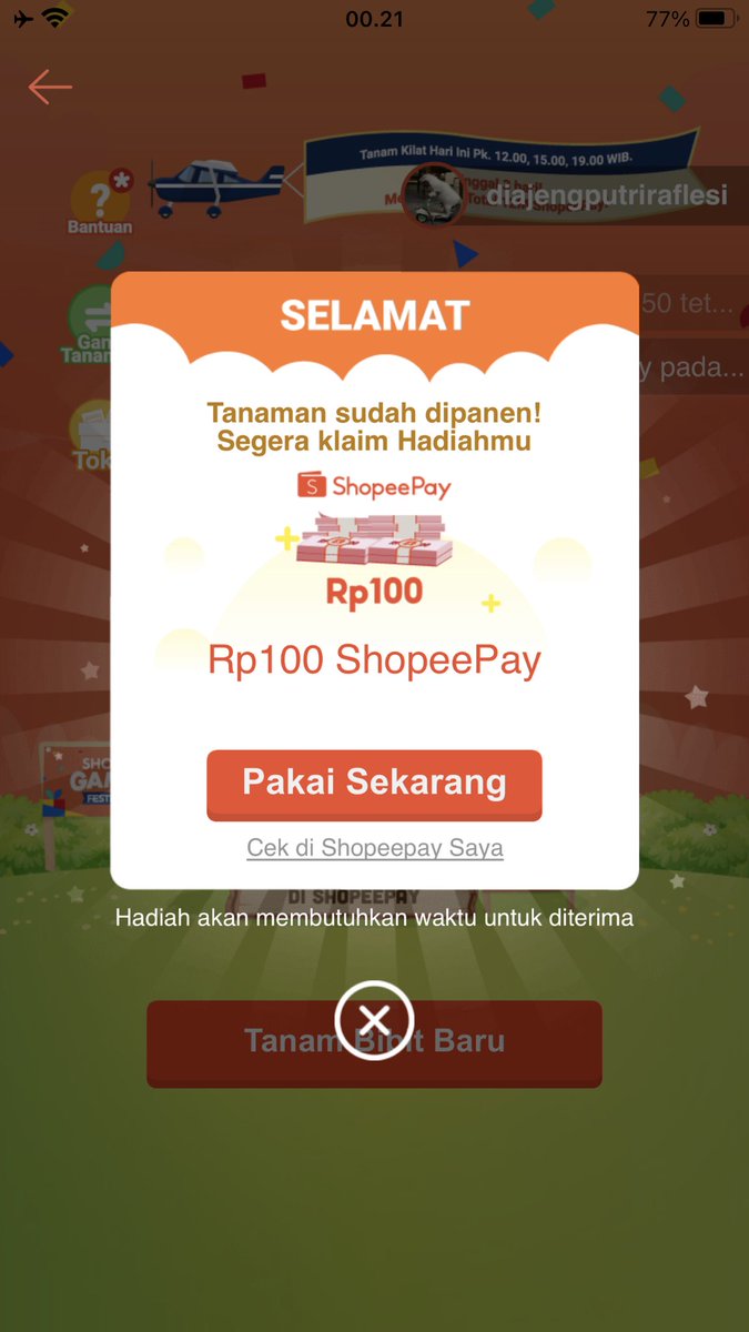 diajeng_pr's tweet photo. @ShopeeID #TanamShopeePay12M https://t.co/UkWJ1PmjGJ