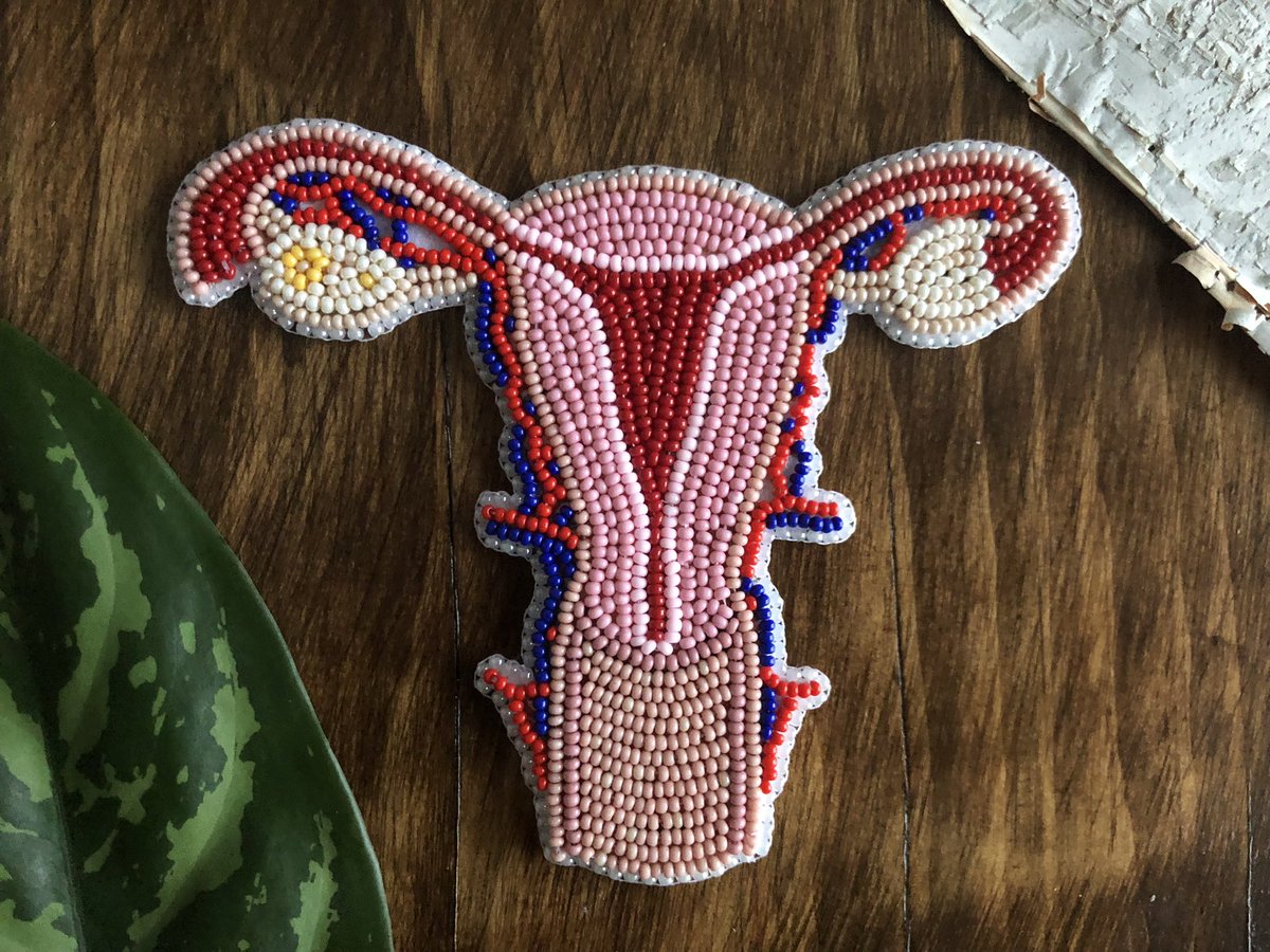 Sharing the latest Birch&Beads creation: Full anatomical uterus! This will be framed as a Christmas present to a friend 💕 #AnatomicalArt