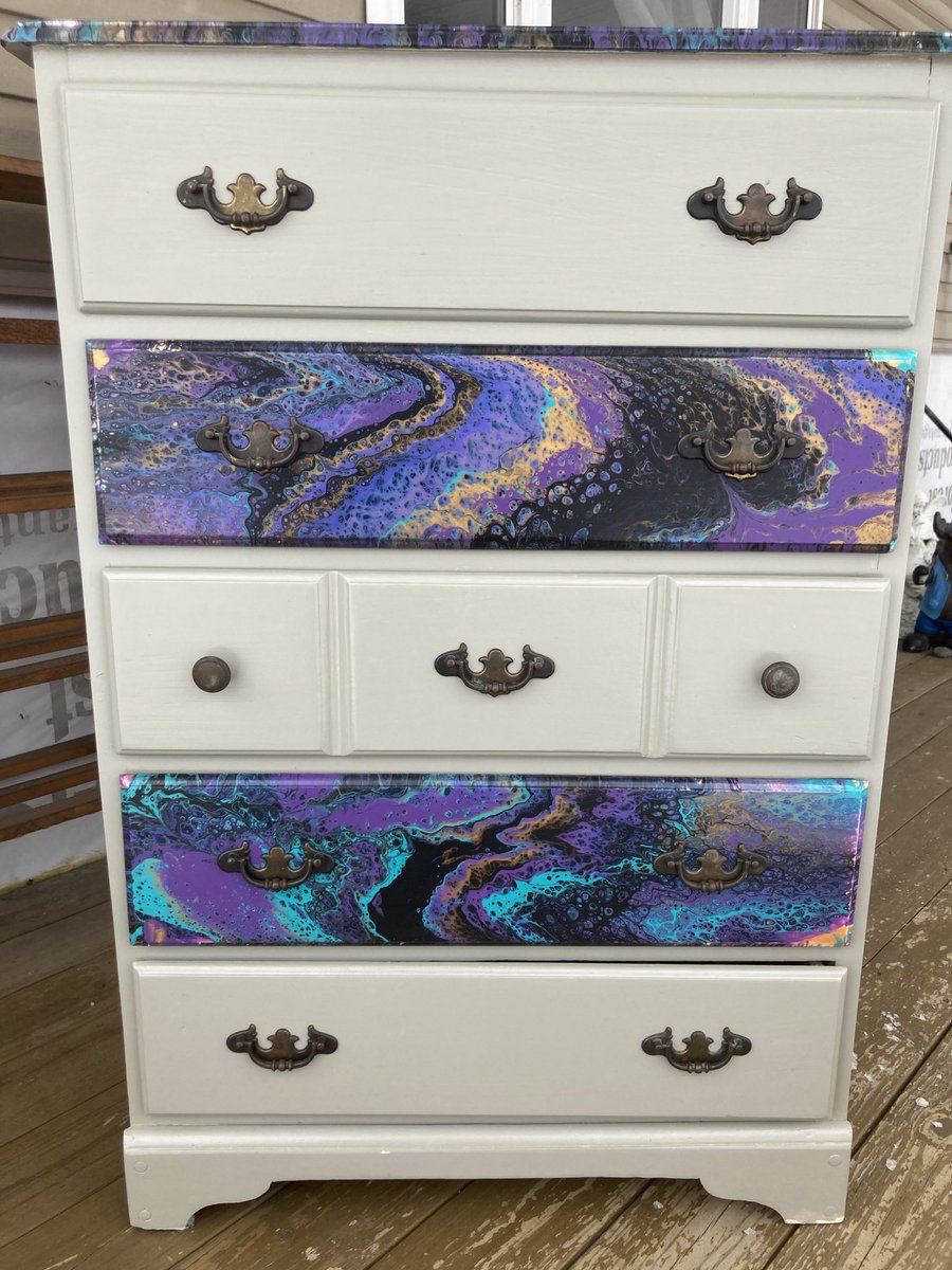 neondemon182's tweet photo. Throwback to this dresser I refurbished for a friend 🖤🪄 what a fun process, I can’t wait to make some more https://t.co/74B8cUKlDT