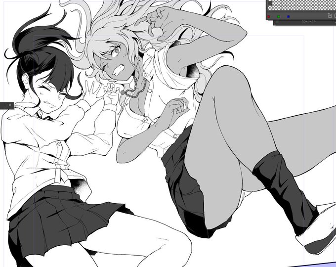 性格正反対の女子高生の痛快バディ物の1シーンに見える 