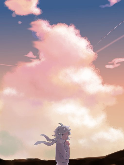 背景にキャラのtwitterイラスト検索結果