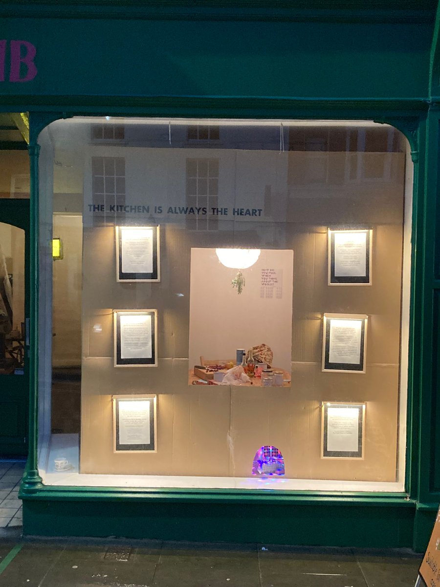 epicneveryday's tweet photo. In the window of artbomb hub, come and experience the outcome of the Bare Project.  From the kitchen to the gallery. Lots of contributors to this work.   Find out all about the Bare project https://t.co/6yfFDNzuDq https://t.co/JQDz1vAIG0