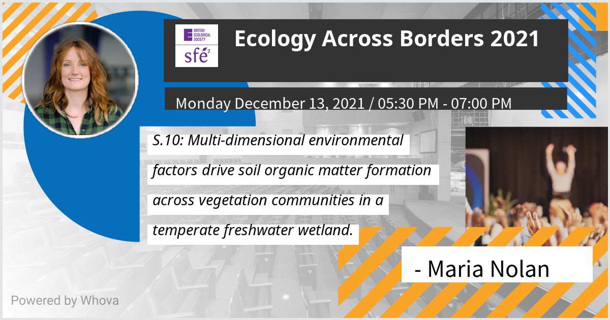 If you are at #EAB2021 and interested in #wetlands and #soils come visit me and my poster tomorrow evening