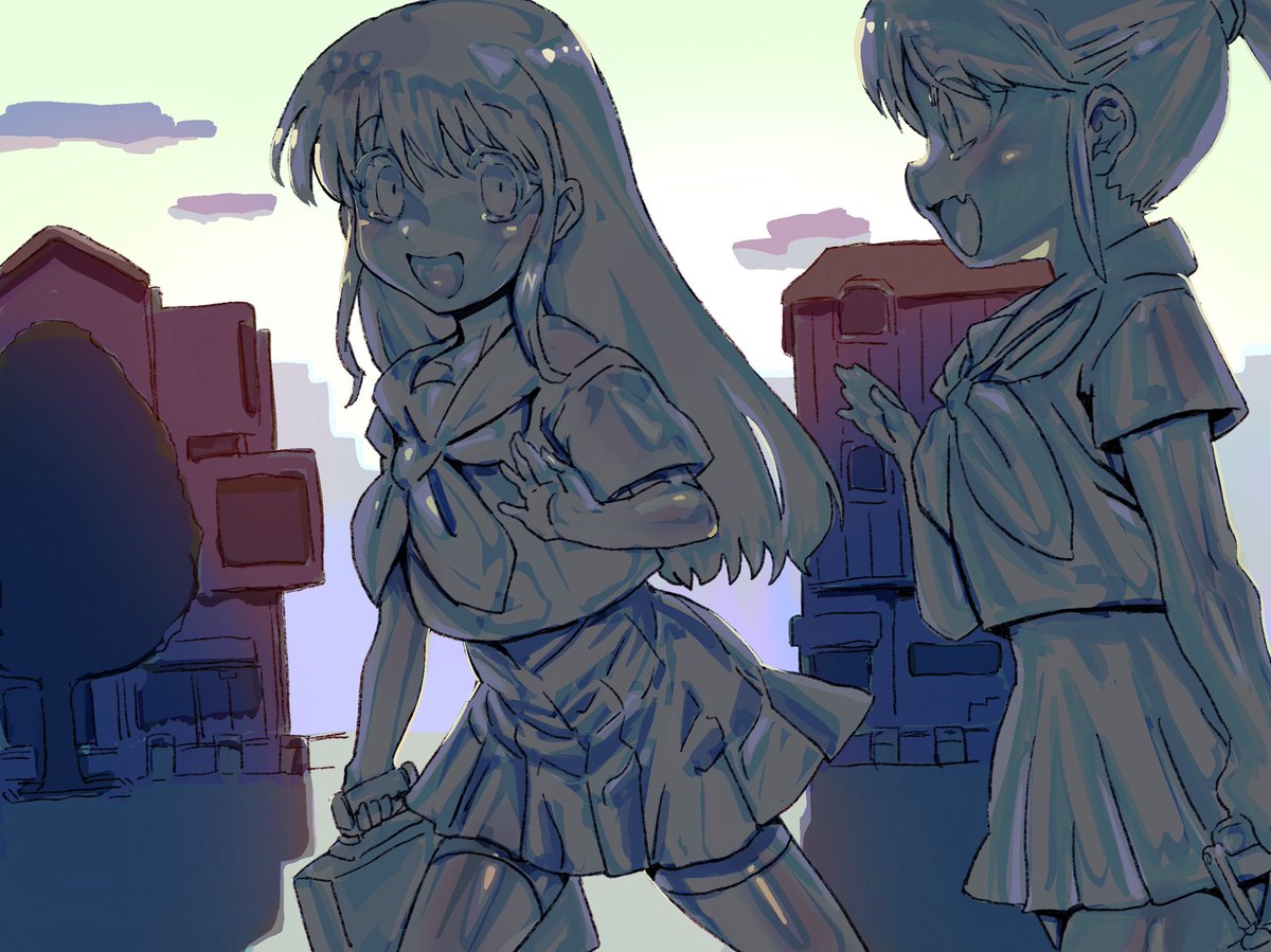 「ドクターストーン1話的な、日常生活を送っている最中に突然、一瞬で石化させられてしまったようなシチュエーションをお願いします。」
https://t.co/zv2pVAK74x 