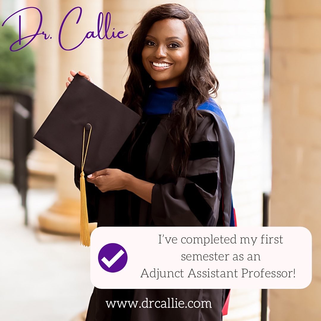 drcallie_tweets's tweet photo. Last week I completed my first semester as an #AdjunctAssistantProfessor. β
As an #edresearcher and #programevaluator, teaching #researchmethods is my jam π I thoroughly enjoyed teaching #Qual2 & Iβm excited to teach #Qual1 in the spring! π©πΎβπ« 1/3 https://t.co/mHsfMVZHxi