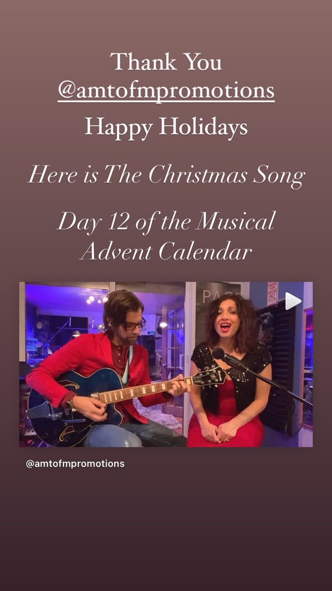 Albe and I performing a Christmas classic! Watch it!! Happy Holidays everyone!
