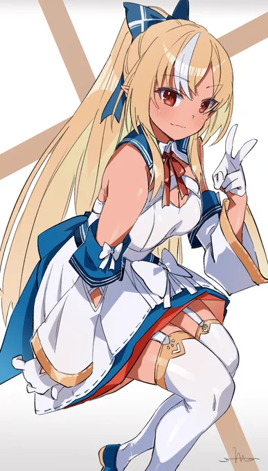 不知火フレア新ビジュ!! #しらぬえ 