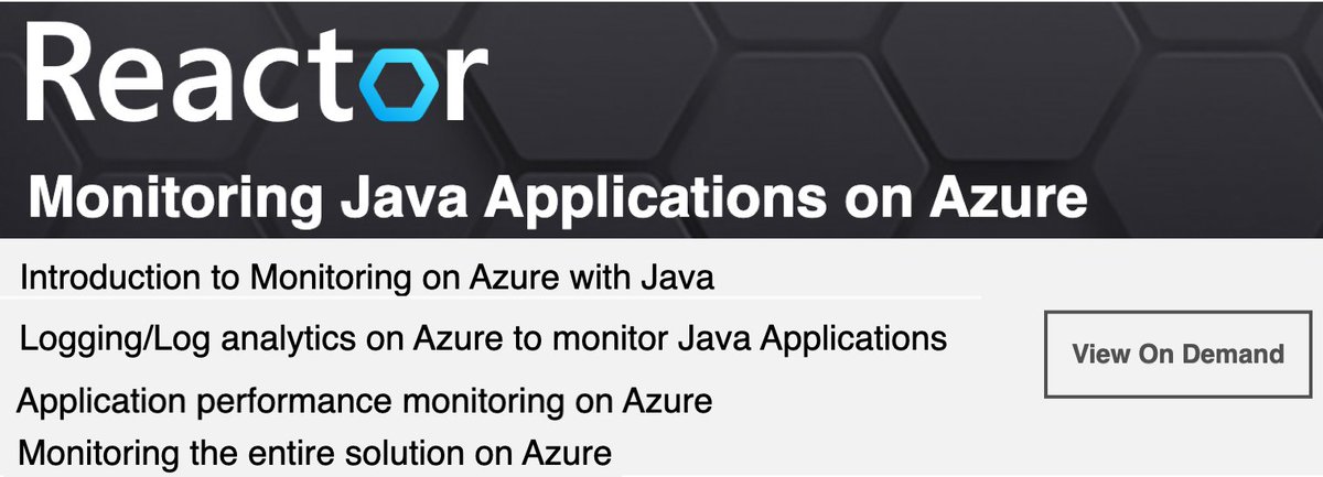 rorypreddy's tweet photo. Now available on-demand - the demo-heavy Monitoring ☕️Java☕️ on Azure series💥 https://t.co/q2DG0DBWMi
Besides data migration, end-to-end monitoring is the #1 challenge for developers migrating @Springboot apps to the cloud - in this series, we demystify all!

#azure #java https://t.co/XZsuSfyeUP