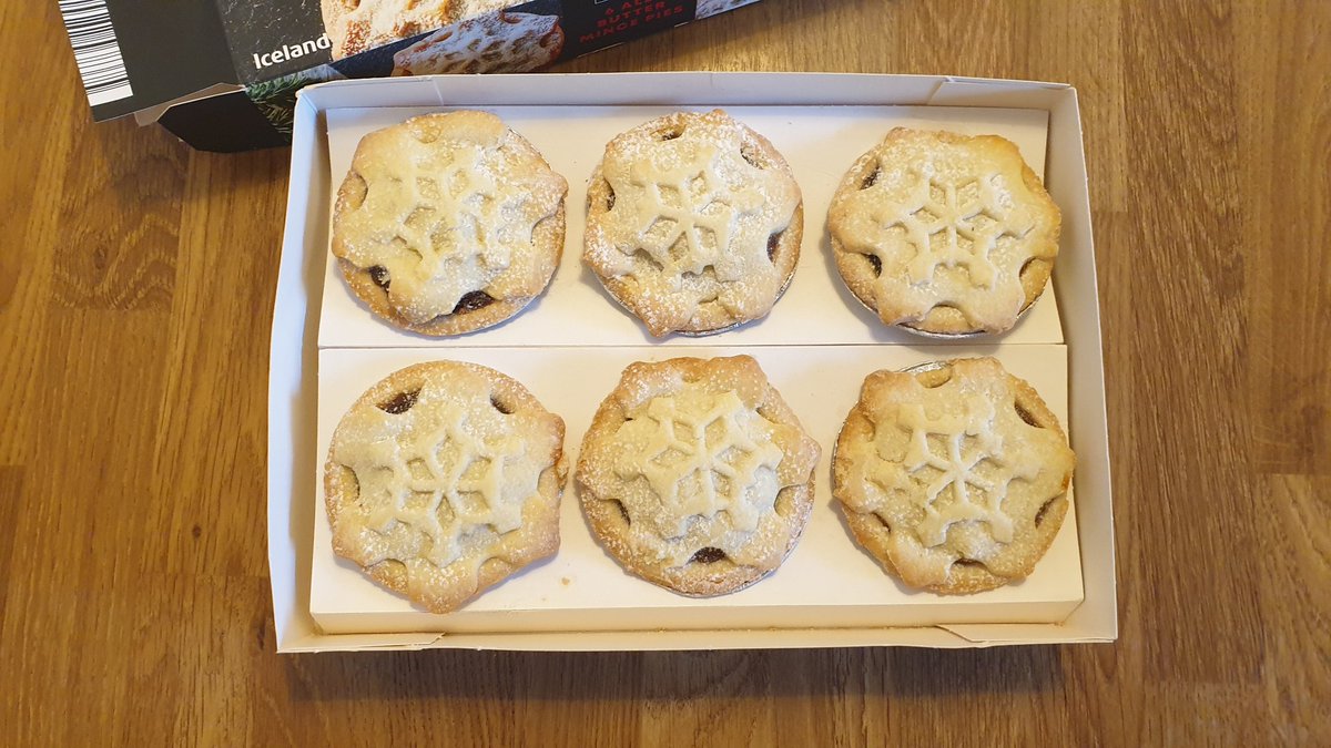 christiandunn's tweet photo. Plastic-free mincepies!! Looks so simple yet has caused so many issues for @IcelandFoods. Brilliant step forward, let's hope this now becomes the norm for all pie makers!
Oh, and they taste great too! 
#plasticpollution https://t.co/TVrOleZgRX