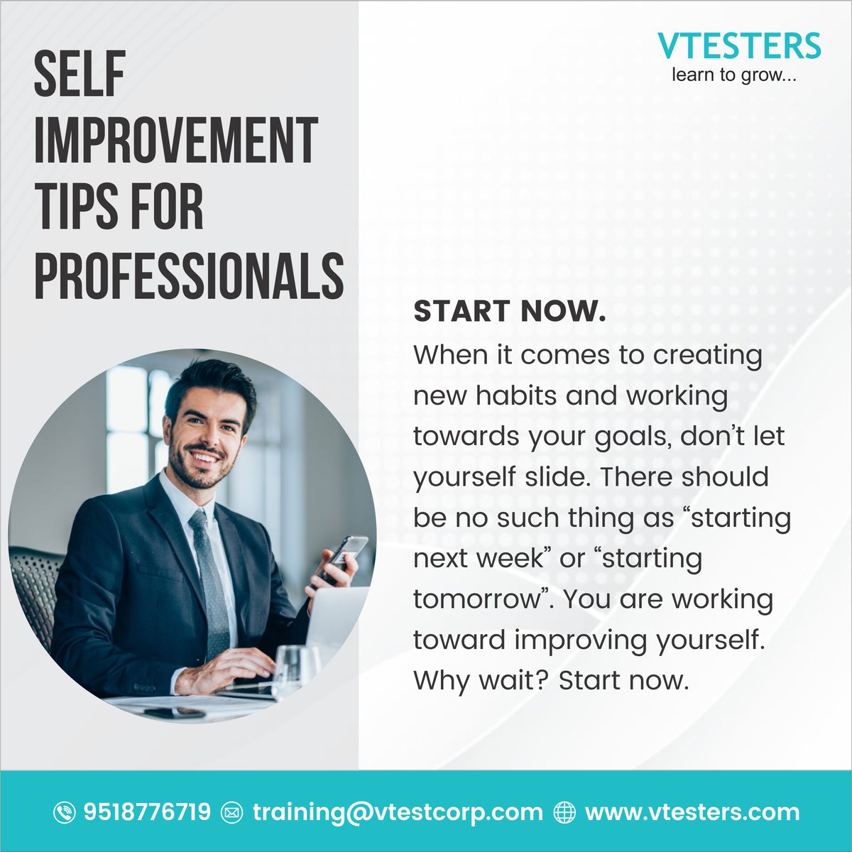 VTESTERS1's tweet photo. Prioritizing self-development can help you advance your career and accomplish professional objectives.

#corporatetraining #openworkshops #eltp #training #itindustry #Tableau  #PowerBi #Datavisualization #TableauWorkshop #bigdata  #datascience #punejobs #vtesters #learntogrow https://t.co/5JbuTtnQHr