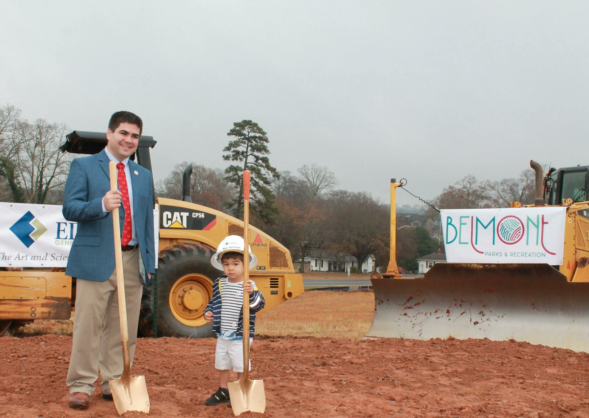Yesterday, we broke ground on the new rec center. This is a very exciting project and will be a big boost for our parks and rec programming.