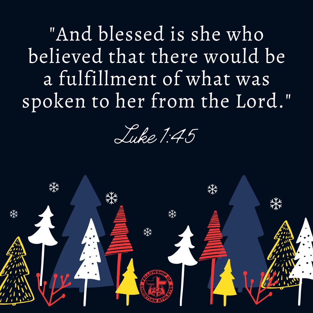 We are in full swing of the Christmas season! Take a moment to reflect on Mary's unwavering faith in the message she received from the Lord.