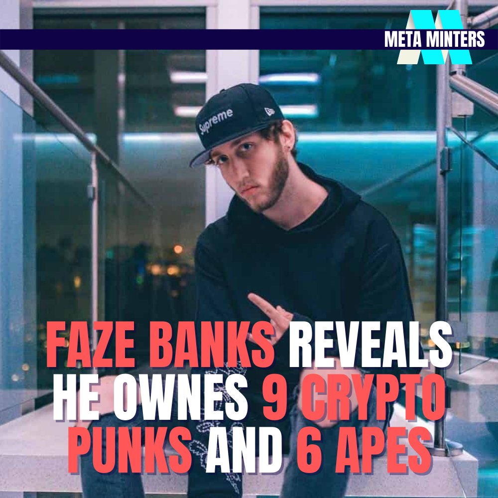 Banks also revealed he as made between $8-9 Million in the last year from NFT's 
-⁠
Join our Discord Community! Link In Bio ⁠
-⁠
#nfts #nft #nftart #nftartist #nftcollector #metaminters