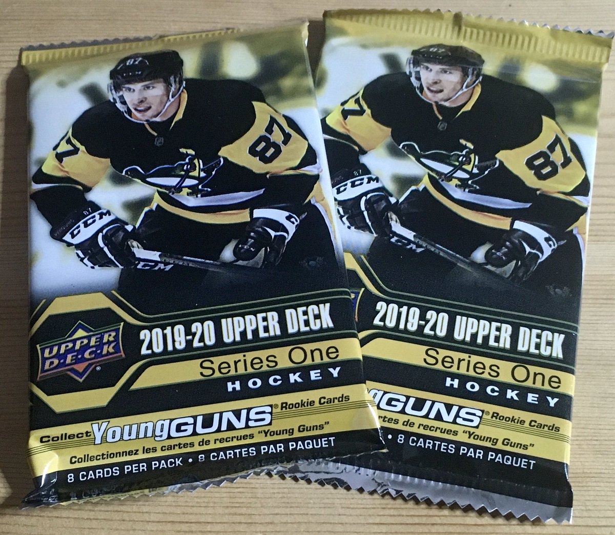 supermikeio's tweet photo. It’s day 1 of my 12 days of #1packaday of X-MAS and today we have 2 packs of 2019- 20 @UpperDeckHockey retail. Definitely a lacklustre start, but just getting the ball rolling and most importantly it’s always fun #12daysofpackmas #2packstoday #everyoneknowstherules https://t.co/mivEZ9H0Jn
