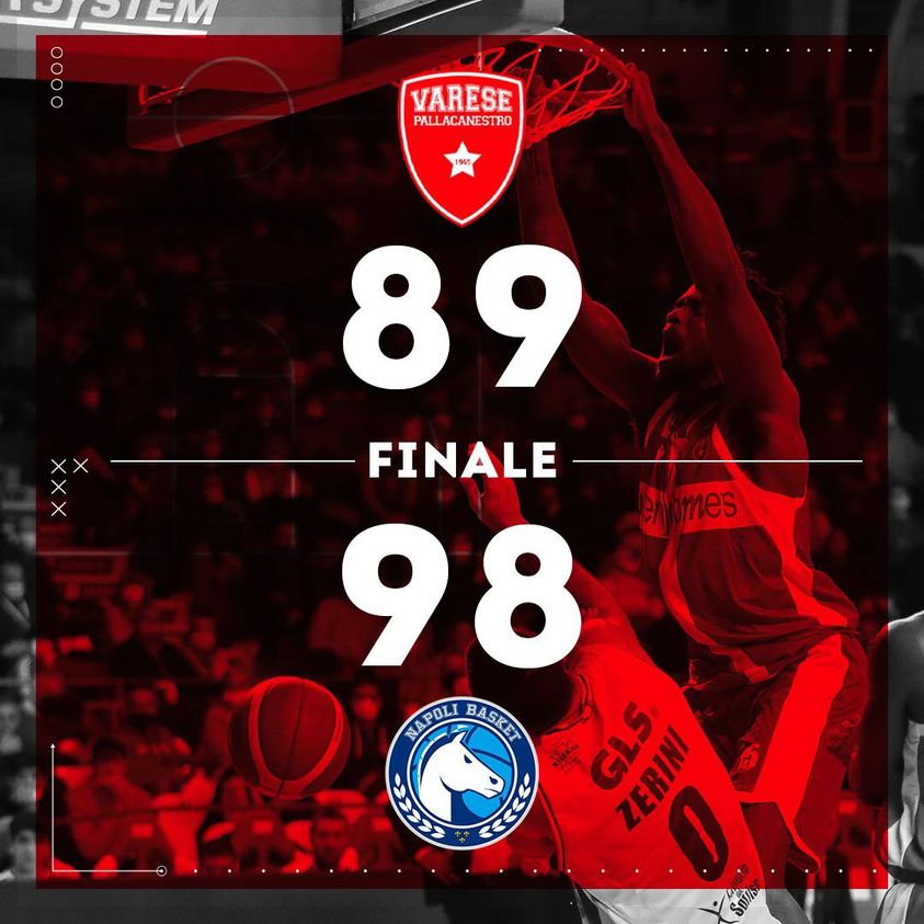 PallVarese's tweet image. 😢 Abbiamo lottato fino alla fine, ma non è bastato. #VarNap #NoiSiamoVarese