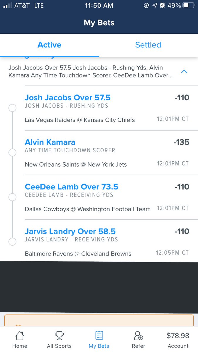 MilesM00ney's tweet photo. Nice little 4 Legger today! KC run D is awful, Kamara is back and will get force fed, CeeDee and dem boys should show out, best way to beat the ravens…THROW THE DAMN BALL! https://t.co/hTCssejquu
