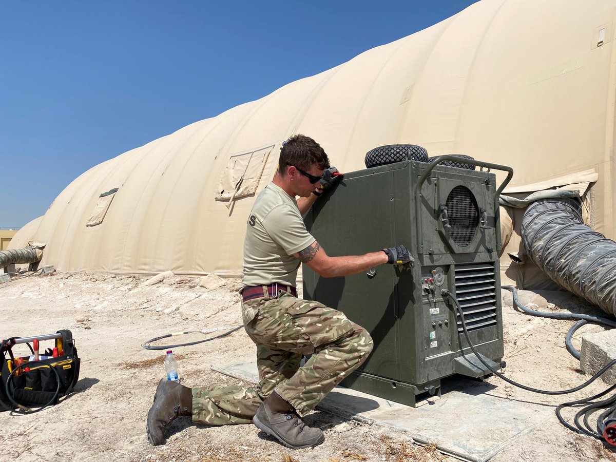 20WorksGroupRE's tweet image. Sappers from 531 STRE (Airfields) are currently deployed on OP KIPION. Whilst deployed, they have been able to gain valuable trade experience and even brush up on their Combat Engineering skills!

#sapperstrong #sappers #combatengineering