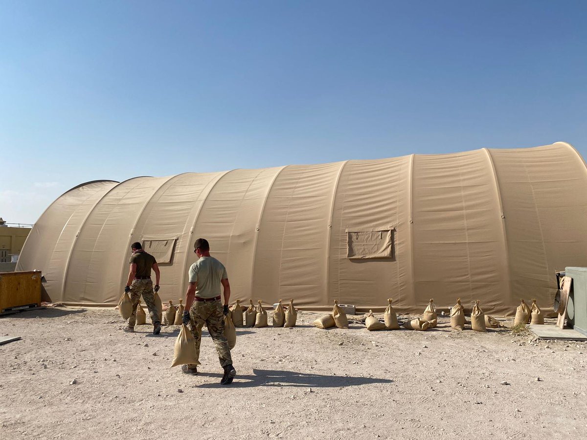 20WorksGroupRE's tweet image. Sappers from 531 STRE (Airfields) are currently deployed on OP KIPION. Whilst deployed, they have been able to gain valuable trade experience and even brush up on their Combat Engineering skills!

#sapperstrong #sappers #combatengineering