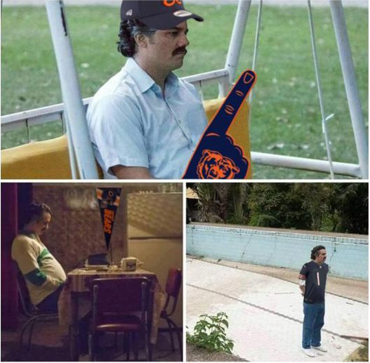 NFCNorthMemeWar's tweet photo. When it's finally gameday but the Bears-Packers game isn't until 7:30. https://t.co/GGKAmjZqft