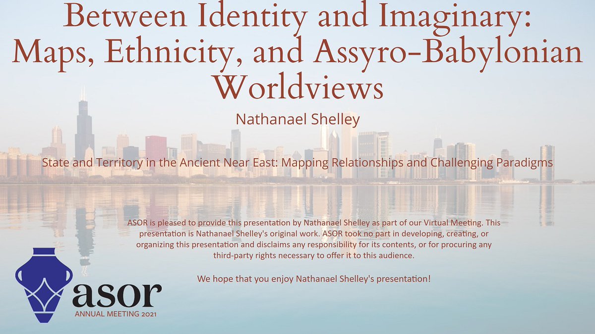 NPShelley3's tweet photo. Thankful for the chance to speak on ethnic maps and ancient mental geography this morning. Presentations should be available for up to six months if you're interested. #ASOR21 https://t.co/AQP7s1kSUj