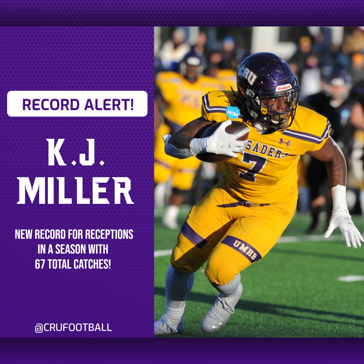 ‼️ NEW RECORD ‼️

<a href="/Kj_MillerJr/">7k.$uperstar💸</a> set a new program record yesterday for catches in a season. He has 67 this season... and not done yet! 

#gocru